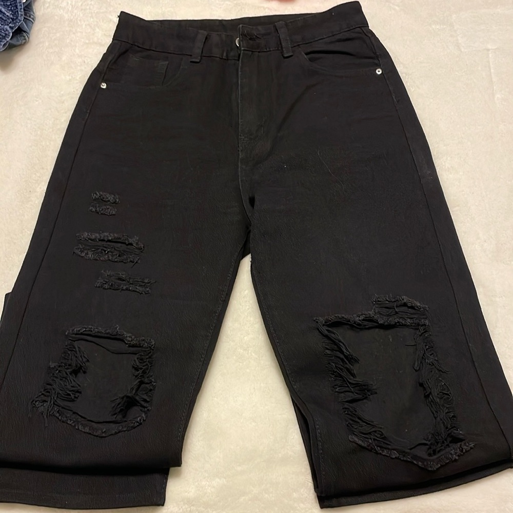 High wasted straight jeans
